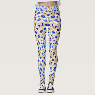 Blue Diamonds Leggings