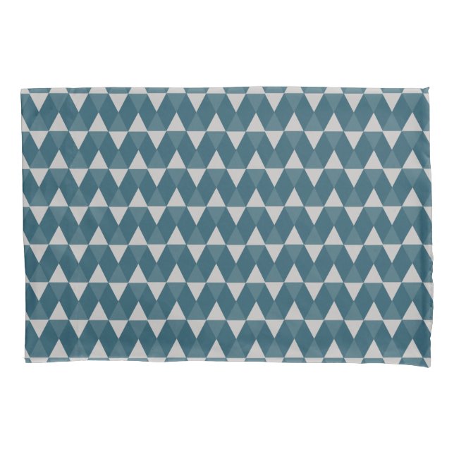 Blue diamonds pattern pillowcase (Front)