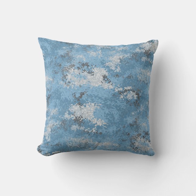 Blue Digi Camo Cushion (Front)
