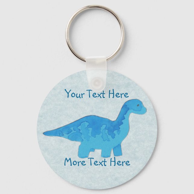 Blue Dino Keychain (Front)