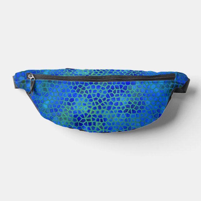 Blue Dinosaur Hide Bum Bags (Lay Down)
