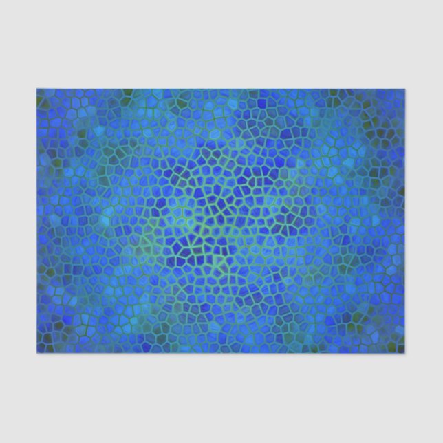 Blue Dinosaur Hide Tissue Paper (Front)