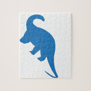 Blue Dinosaur Jigsaw Puzzle
