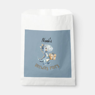 Blue Dinosaur Rawr Birthday Party Favour Bag