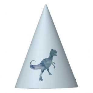 Blue Dinosaur Trex Party Hat