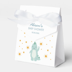 Blue Dinosaur Twinkle Stars Baby Boy Shower Favour Box