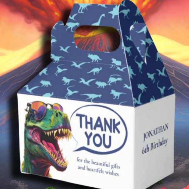 BLUE Dinosaurs Party Supplies  Favour Box (Some of the popular dinosaur gifts available on Zazzle)