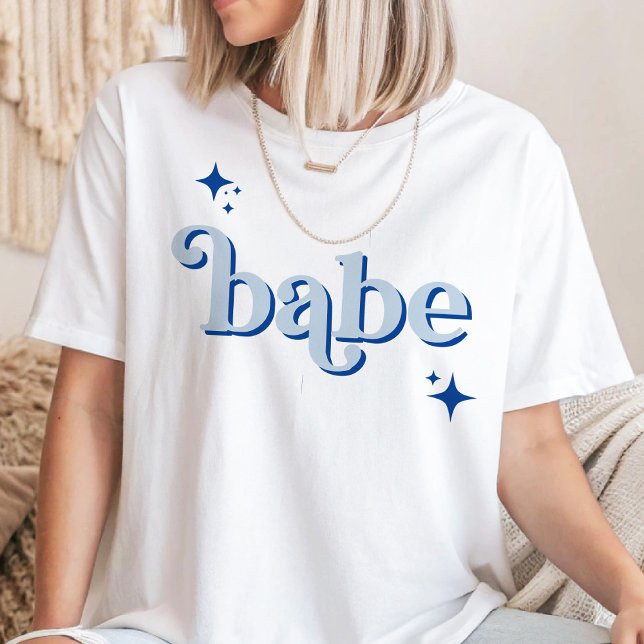 BLUE Disco Babe Bridal Party hen party Shirt (Creator Uploaded)