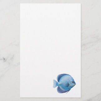 Blue Discus Fish Aquarium Fish Stationary  Stationery