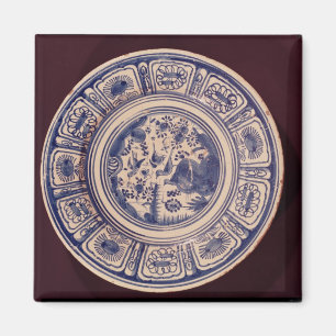 Blue dish, deriving from a late Ming Export Magnet