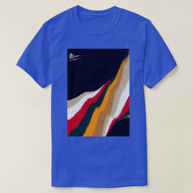 Blue Distortion T-Shirt (Design Front)
