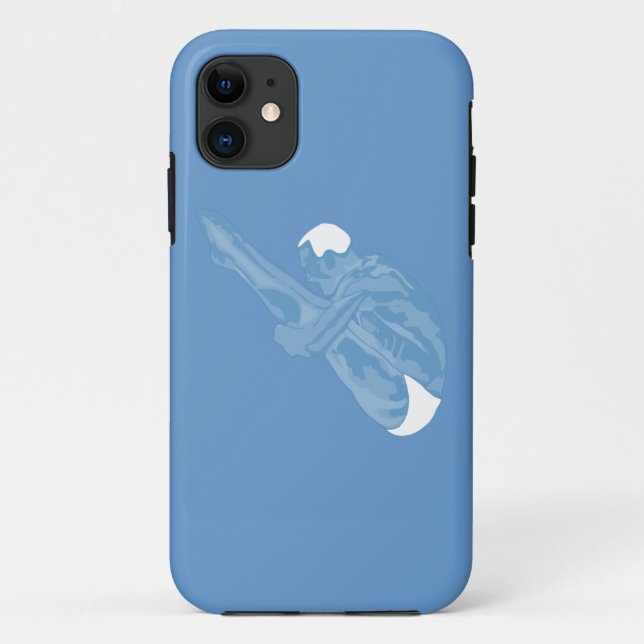 Blue Diver iPhone 5 Cover (Back)