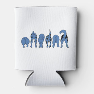 Blue Dog Butts Can Cooler