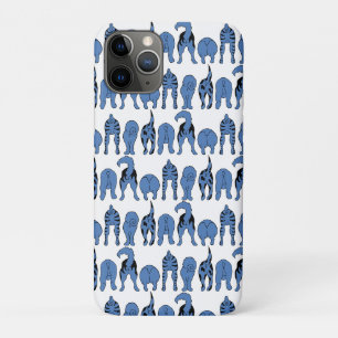 Blue Dog Butts Pattern iPhone 11 Pro Case