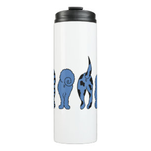 Blue Dog Butts Thermal Tumbler
