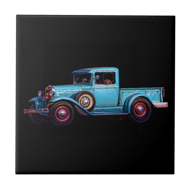 BLUE DOG CERAMIC TILE (Front)