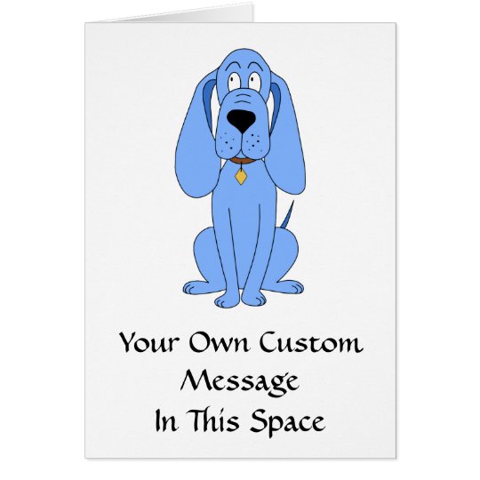 Blue Dog. Hound. Card