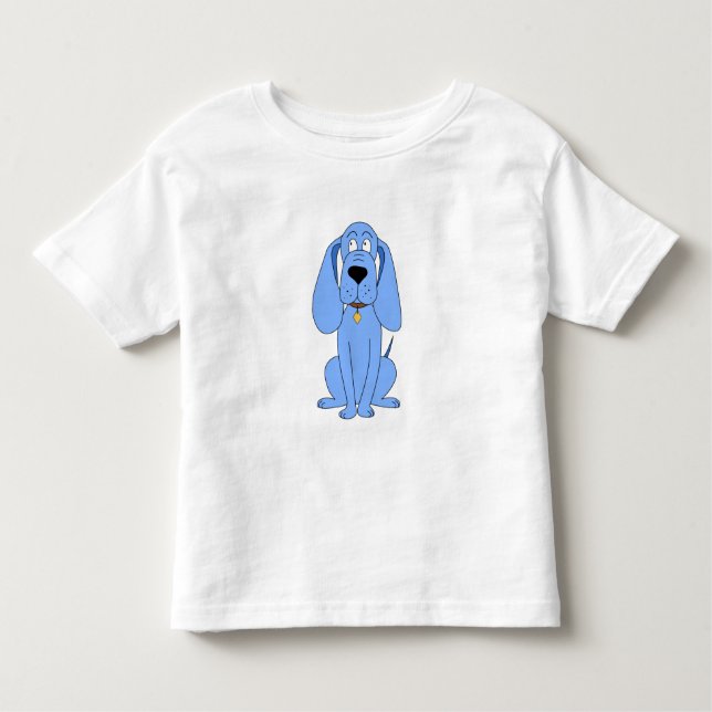 Blue Dog. Hound. Toddler T-Shirt (Front)