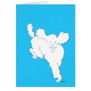 Blue Dog Sitter Thank You Card