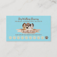 Blue Dog Walker Loyalty Discount Paw