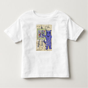 "Blue Dogs as Artists" Series by Artist Elizabeth Toddler T-Shirt