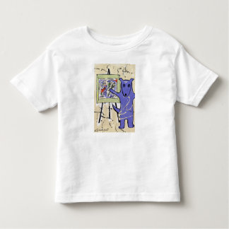 "Blue Dogs as Artists" Series by Artist Elizabeth Toddler T-Shirt