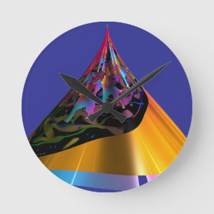 Blue Dogs  Round Clock
