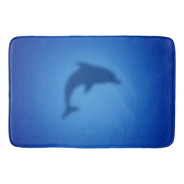 Blue dolphin bath mat (Front)