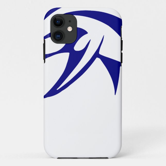 Blue Dolphin Case-Mate iPhone Case (Back)
