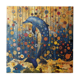 Blue Dolphin Ceramic Tile