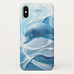 Blue Dolphin custom monogram phone cases