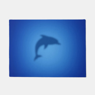 Blue dolphin doormat