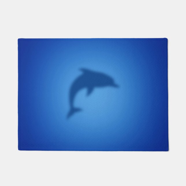 Blue dolphin doormat (Front)