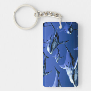 Blue Dolphin Key Ring