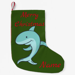 Blue Dolphin Leaping Thunder_Cove Small Christmas Stocking