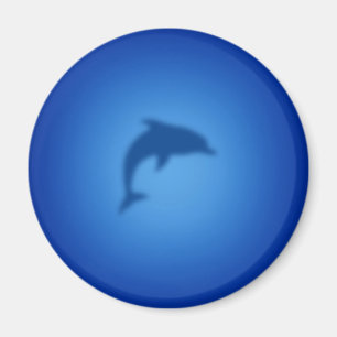 Blue dolphin magnet