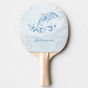 Blue Dolphin Personalised Ping Pong Paddle
