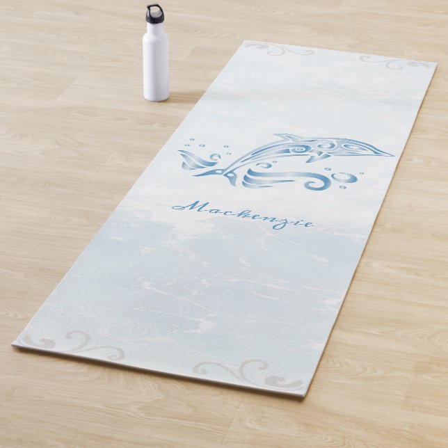 Blue Dolphin Personalised Yoga Mat (In Situ)