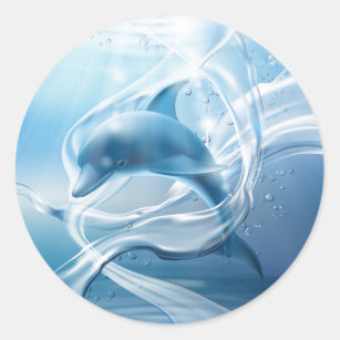 Blue Dolphin stickers
