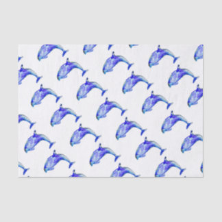 Blue Dolphin Tissue Paper