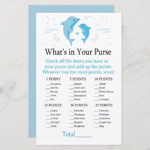 Blue Dolphin What's in your purse game
