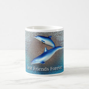 Blue Dolphins Best Friends Forever Coffee Mug