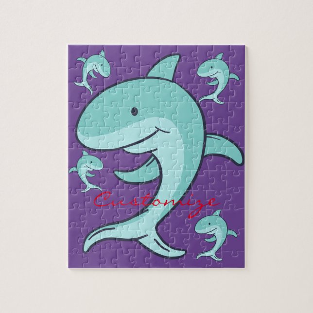 Blue Dolphins Leaping Thunder_Cove Jigsaw Puzzle (Vertical)