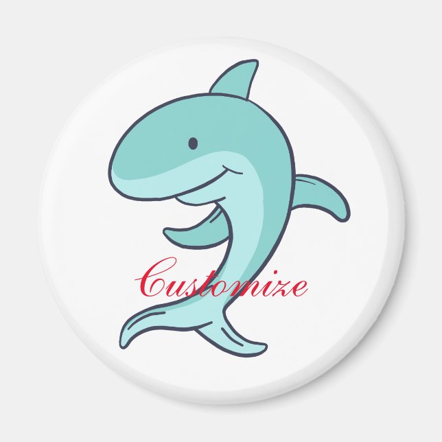 Blue Dolphins Leaping Thunder_Cove Magnet (Front)