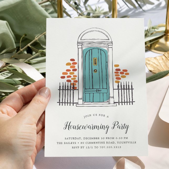Blue Door Housewarming Party Invitation (Creator Uploaded)