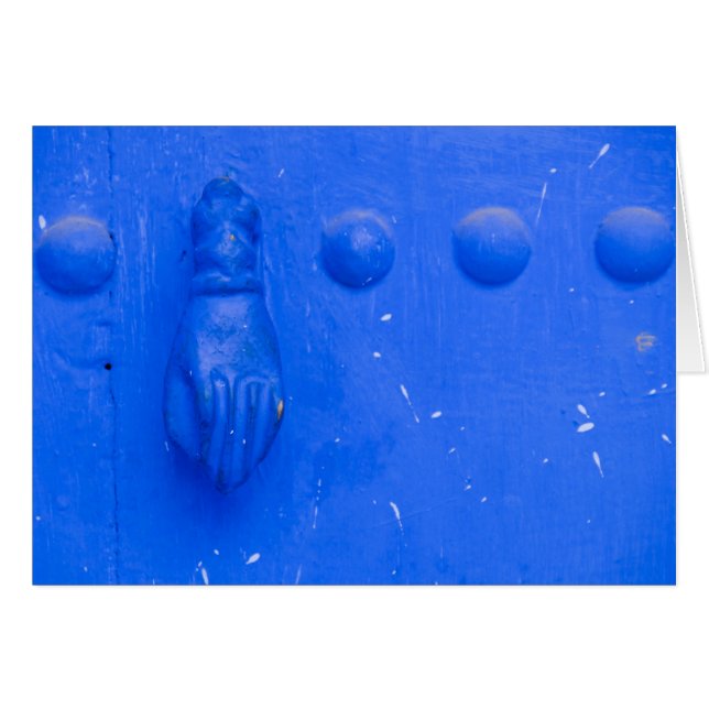 Blue Door Knocker (Front Horizontal)