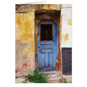 Blue Door on the Greek island Mykonos