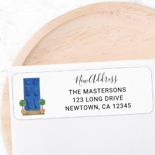 Blue Door Return Address Label