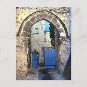 Blue doors postcard