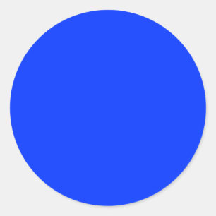 Blue Dot Classic Round Sticker